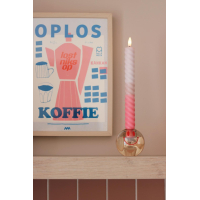 Swirl LED Kaars Roze