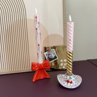 Led pillar kaars Rosy 