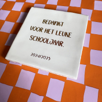 Tegel, bedankt voor het leuke schooljaar