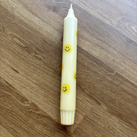 Dinerkaars smiley geel