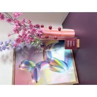 Tegel 10x10cm Aubergine Borrel Bubbel Roze