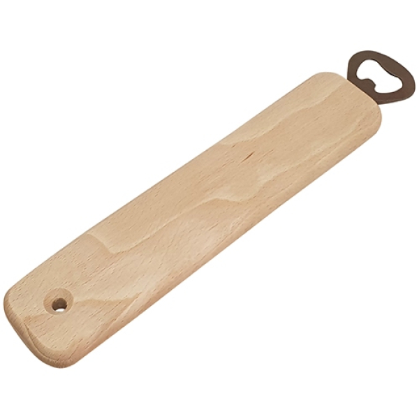 Houten bieropener groot (eigen tekst)