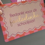 Kaartje, Bedankt voor dit fantastische schooljaar