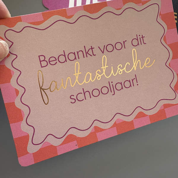 Kaartje, Bedankt voor dit fantastische schooljaar