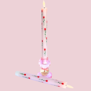 Led pillar kaars Rosy 