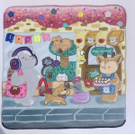 Gezellige middag Cozy boek kleuren ouder en kind. 13 mei