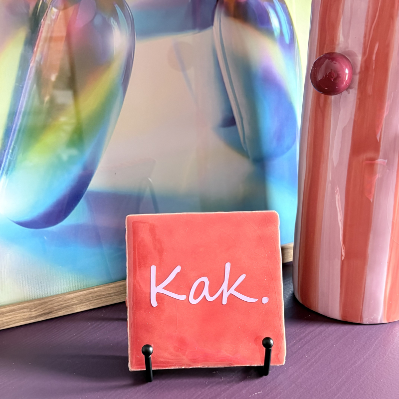 Unieke 'kak’ tegel