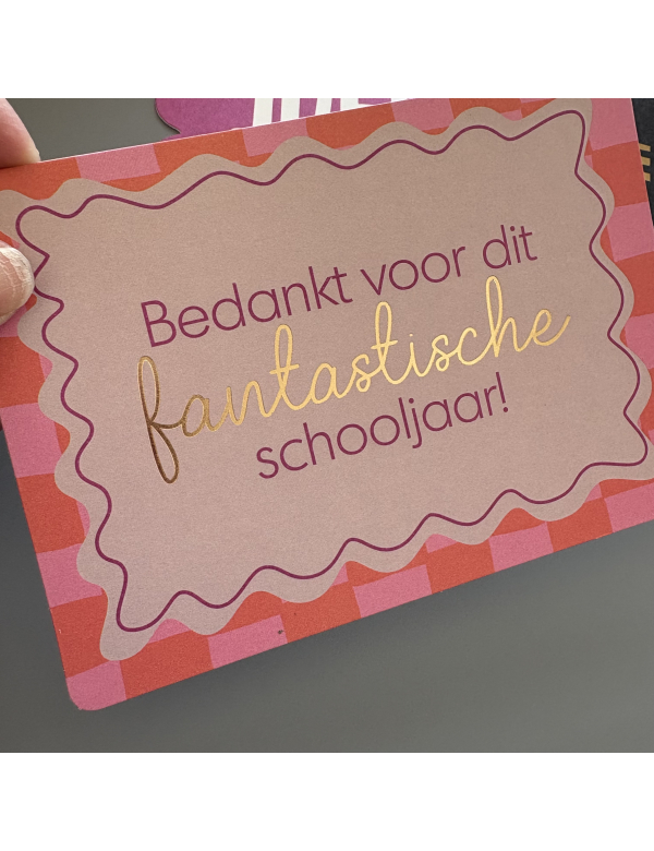 Kaartje, Bedankt voor dit fantastische schooljaar
