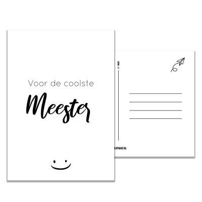 Kaart, Voor de coolste meester