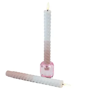 LED Swirl Kaars  Sand