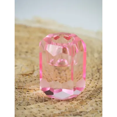 Kandelaar Crystal Pink