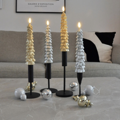 Led X-mas Tree kaars set van 2