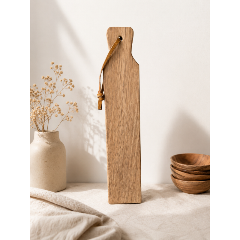 Eikenhouten Borrelplank voor Worst met Gravure - Perfect Cadeau