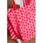 Canvas Tas met Rode en Roze Sterren - Stijlvol & Ruim
