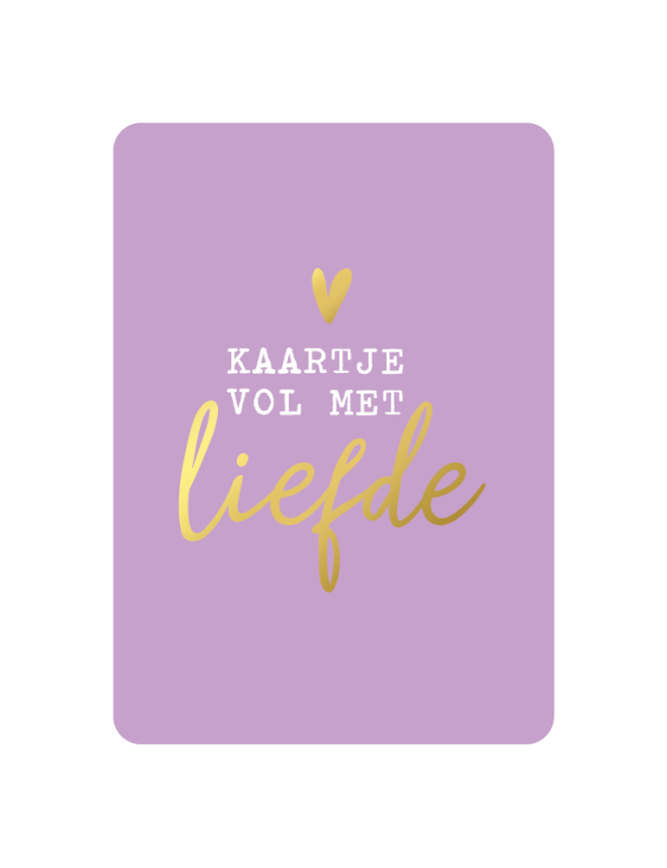 Kaart, kaartje vol met liefde