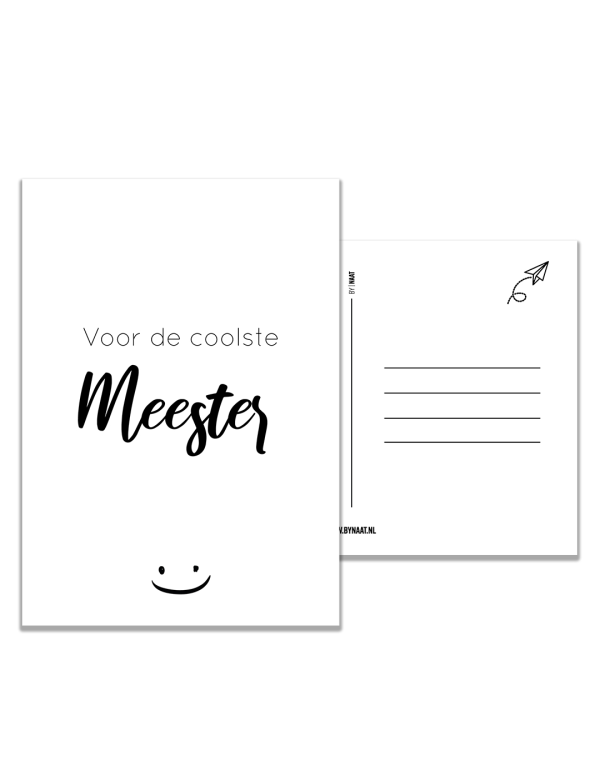 Kaart, Voor de coolste meester