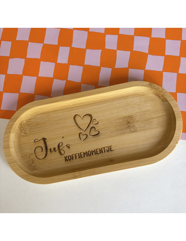 Serveertray Juf’s koffiemomentje Serveertray Juf’s koffiemomentje