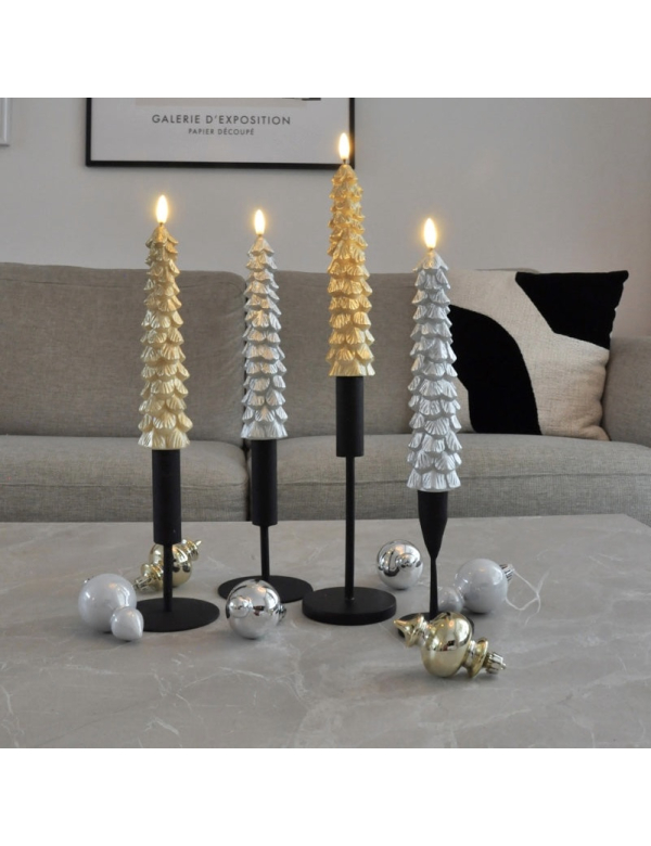 Led X-mas Tree kaars set van 2