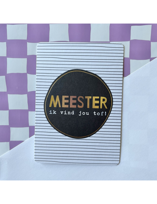 Kaartje, voor meester Kaartje, voor meester